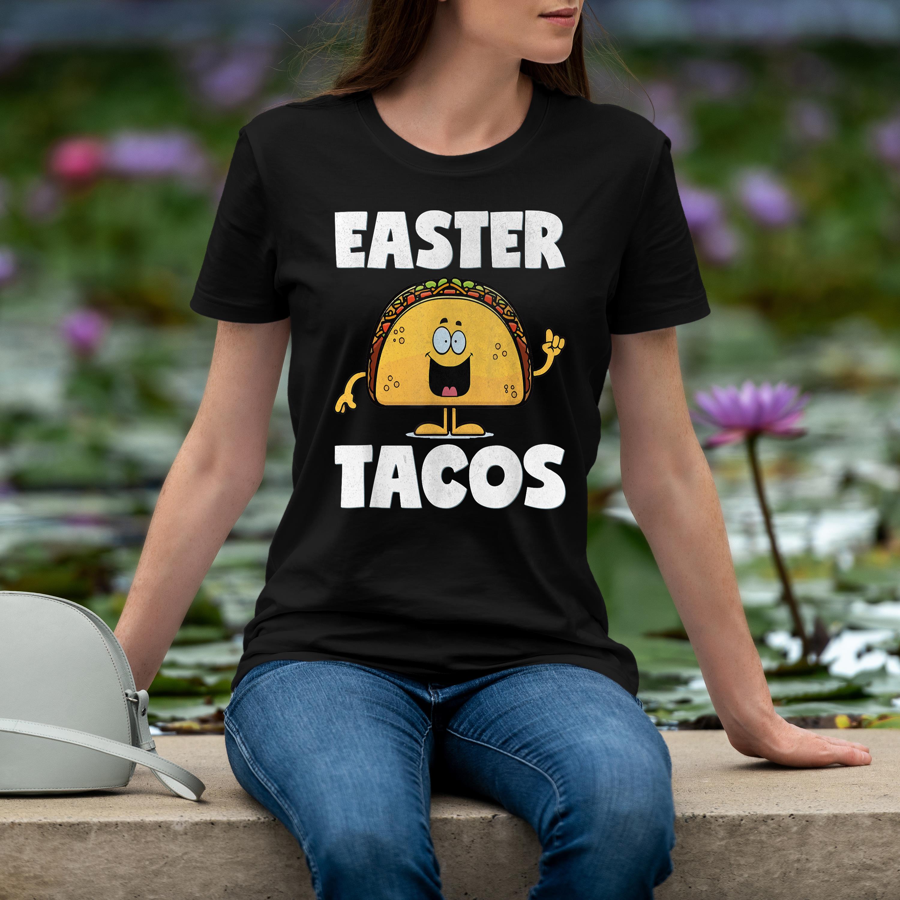 Easter Tacos Vintage Funny Easter Basket Gifts Taco Shirt 